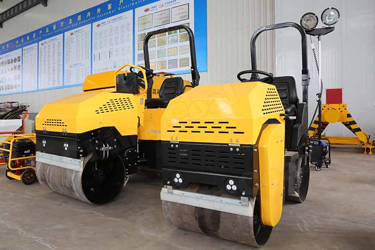 Ride On Double Drum Diesel Vibration Compactor Road Roller